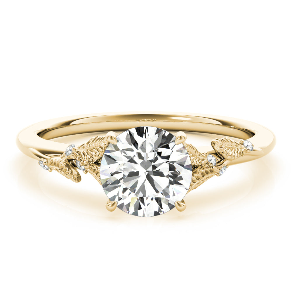 18K Yellow Gold 1 ct Diamond Engagement Ring