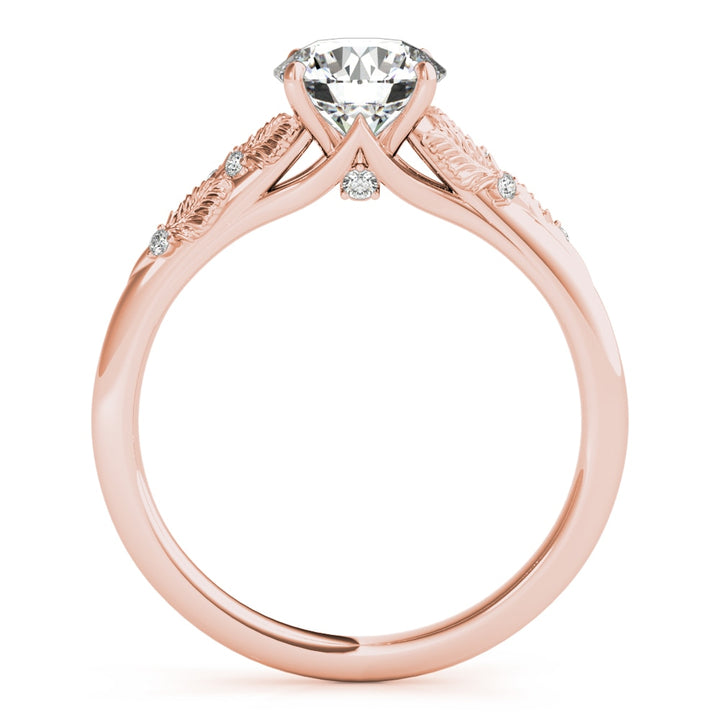 18K Rose Gold 1 ct tw Solitaire Diamond Engagement Ring