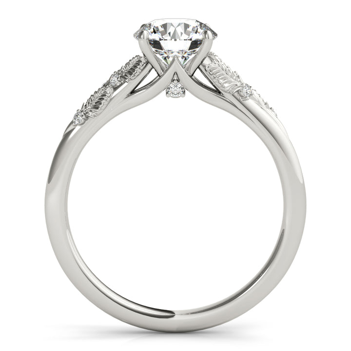 Platinum 1 ct Round Diamond Engagement Ring
