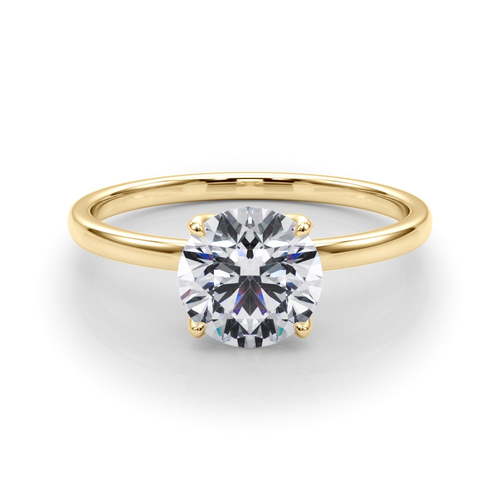 14K Yellow Gold 1 ct tw Solitaire Diamond Engagement Ring