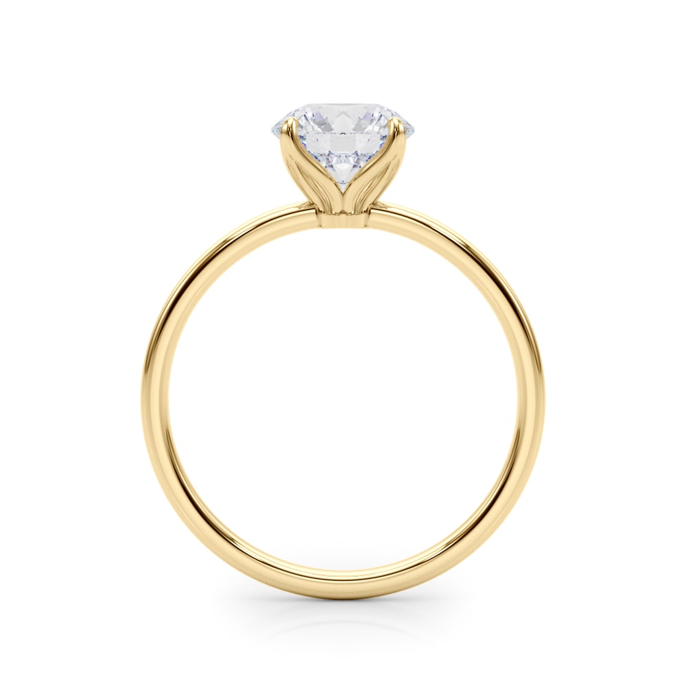18K Yellow Gold 1 ct tw Solitaire Diamond Engagement Ring