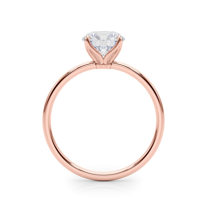 18K Rose Gold 1 ct tw Solitaire Diamond Engagement Ring