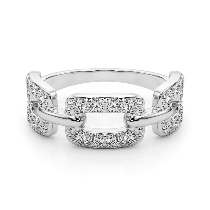 White Gold 0.78 CT Multi-Diamond Statement Ring
