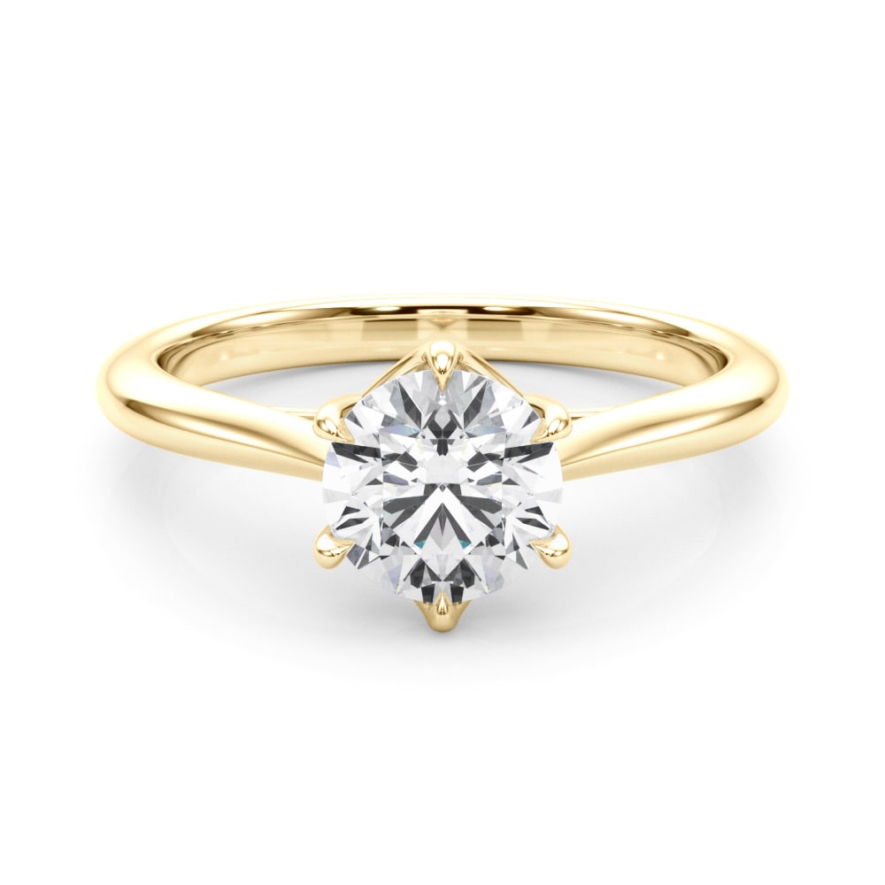 14K Yellow Gold 1 ct tw Solitaire Diamond Engagement Ring