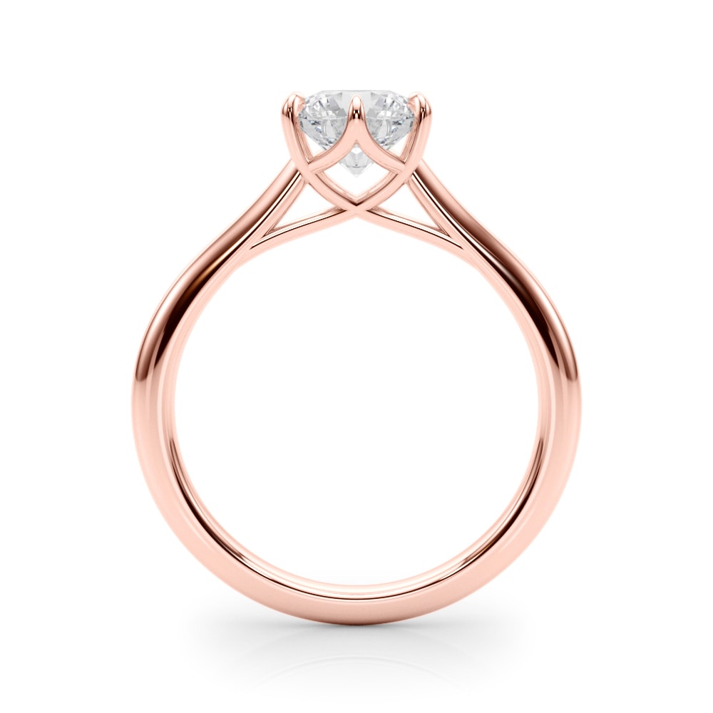 14K Rose Gold 1 ct tw Solitaire Diamond Engagement Ring