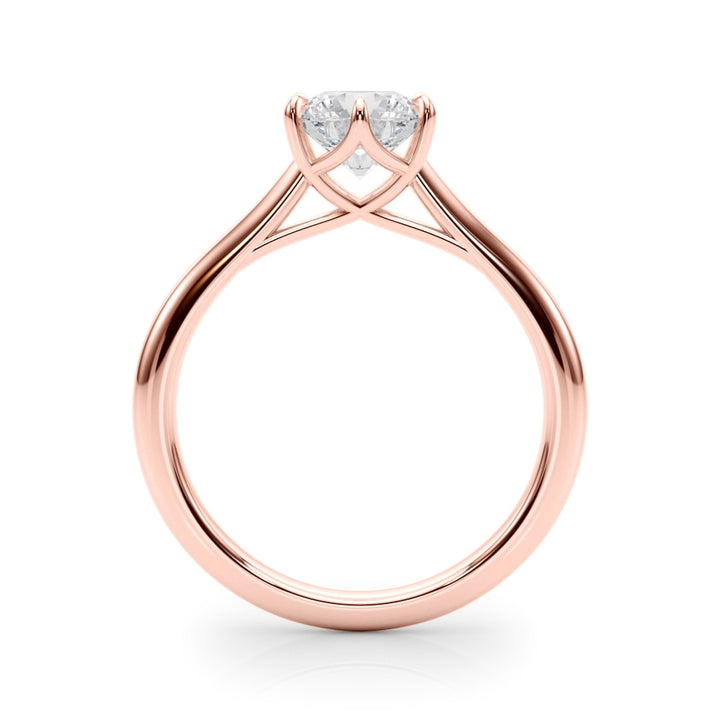 14K Rose Gold 1 ct tw Solitaire Diamond Engagement Ring