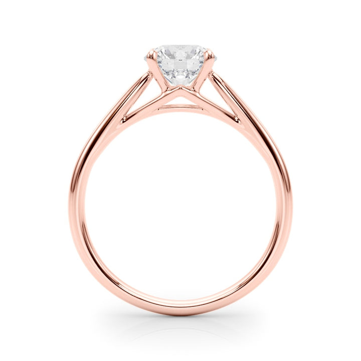 18K Rose Gold 1 ct tw Solitaire Diamond Engagement Ring