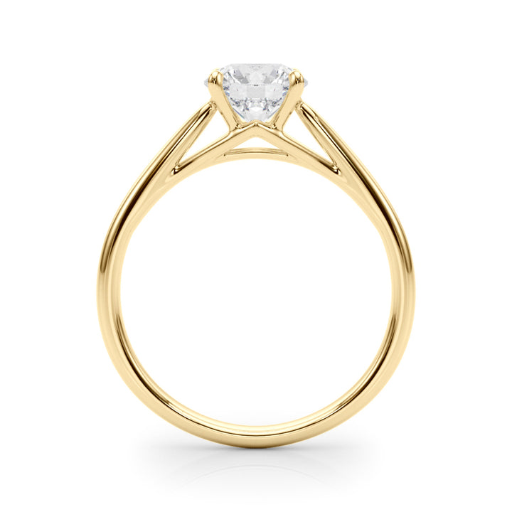 18K Yellow Gold 1ct Diamond Solitaire Engagement Ring