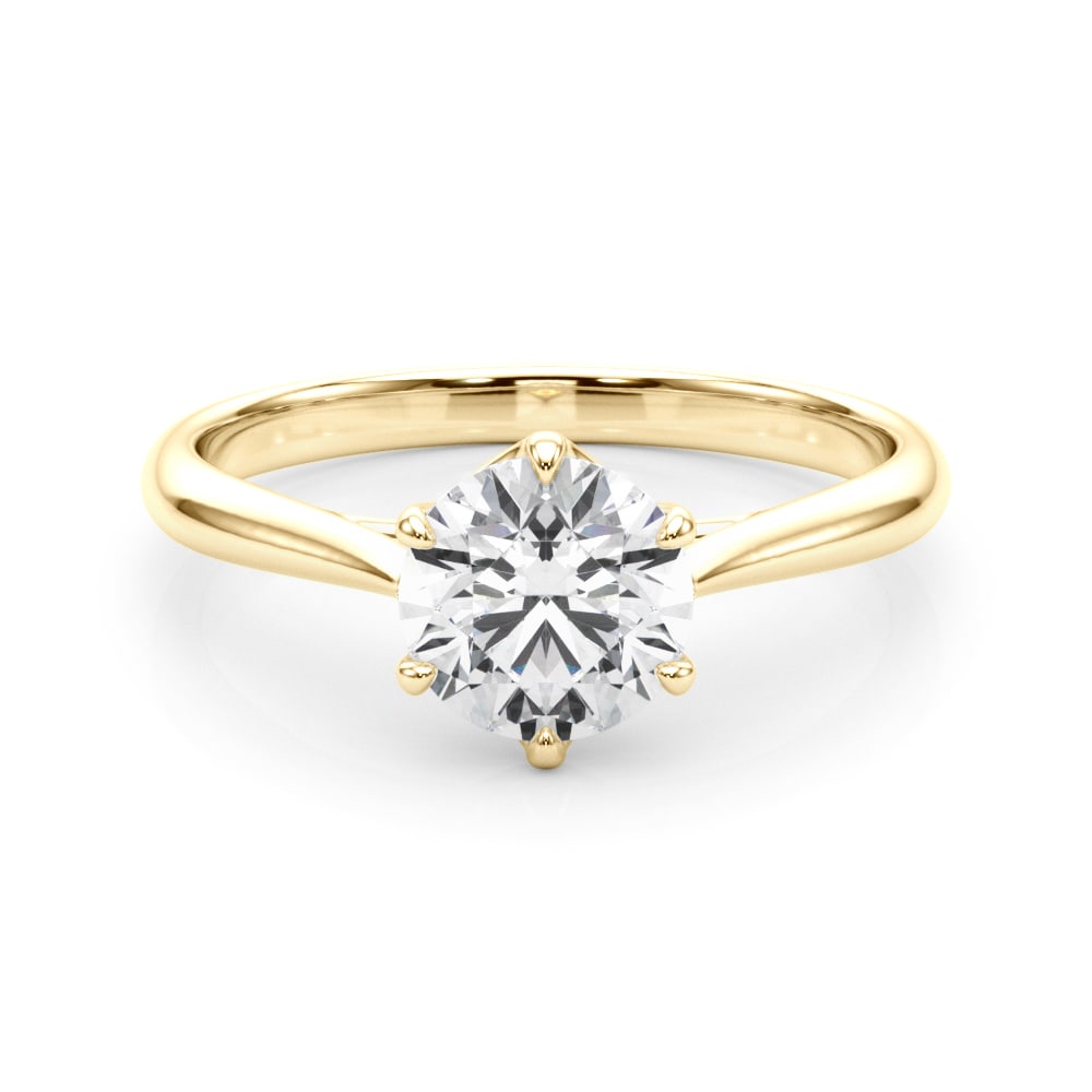 18K Yellow Gold 1 ct tw Solitaire Diamond Engagement Ring