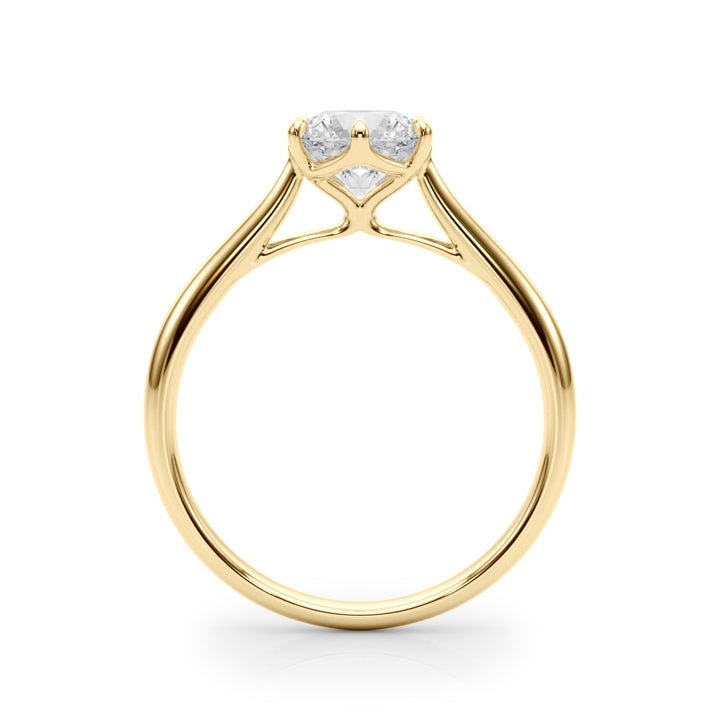18K Yellow Gold 1 ct tw Solitaire Diamond Engagement Ring