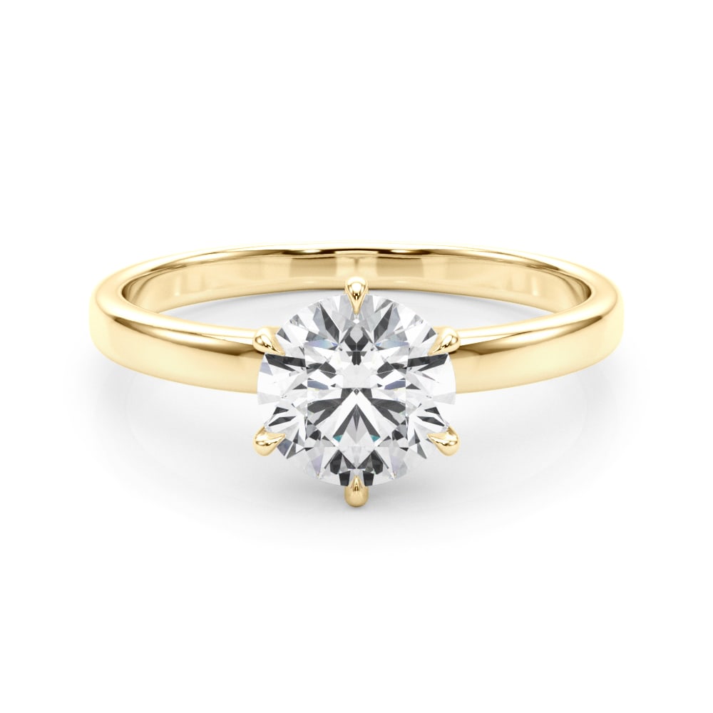 18K Yellow Gold 1 ct tw Solitaire Diamond Engagement Ring