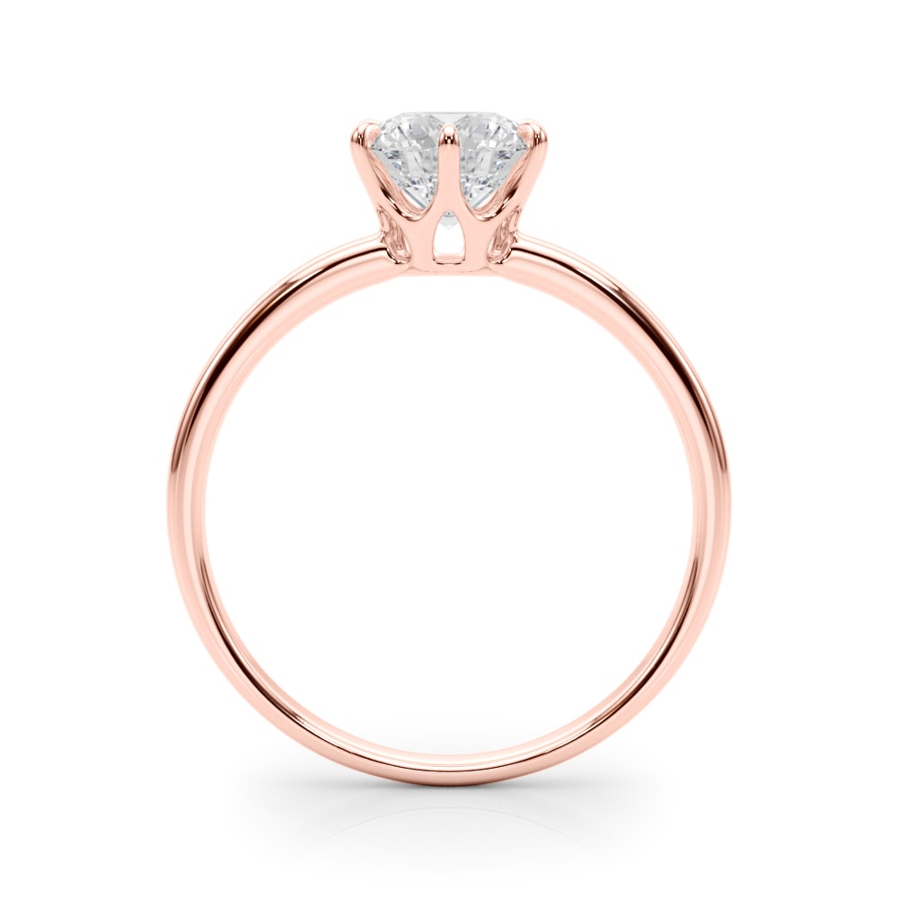 14K Rose Gold 1 ct tw Solitaire Diamond Engagement Ring