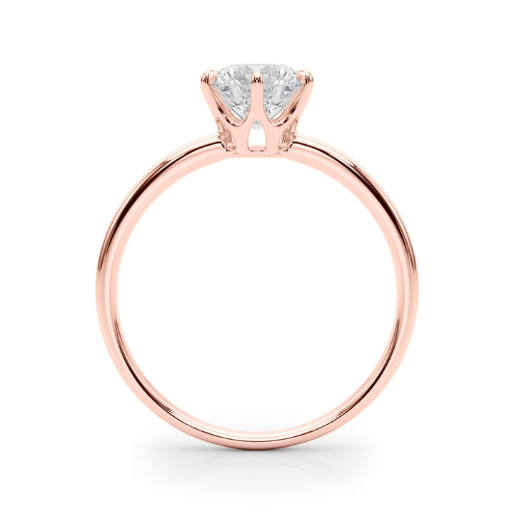14K Rose Gold 1 ct tw Solitaire Diamond Engagement Ring