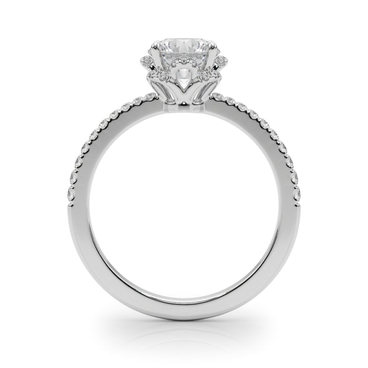 Halo Diamond Engagement Ring