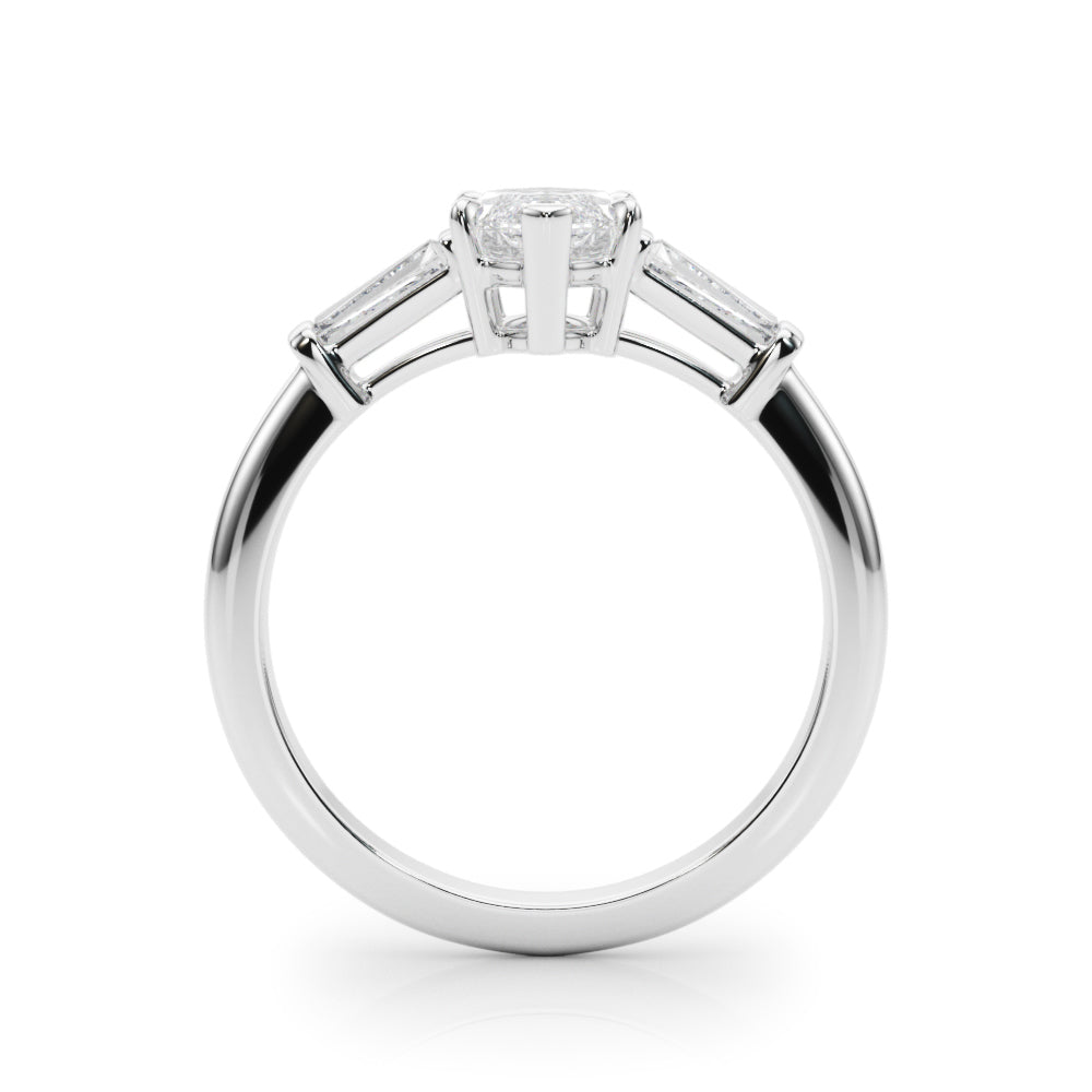 14K White Gold Marquise Diamond Engagement Ring