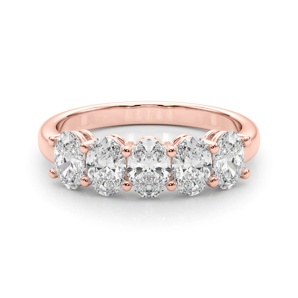 18K Rose Gold 1.65 CT Oval Diamond Engagement Ring