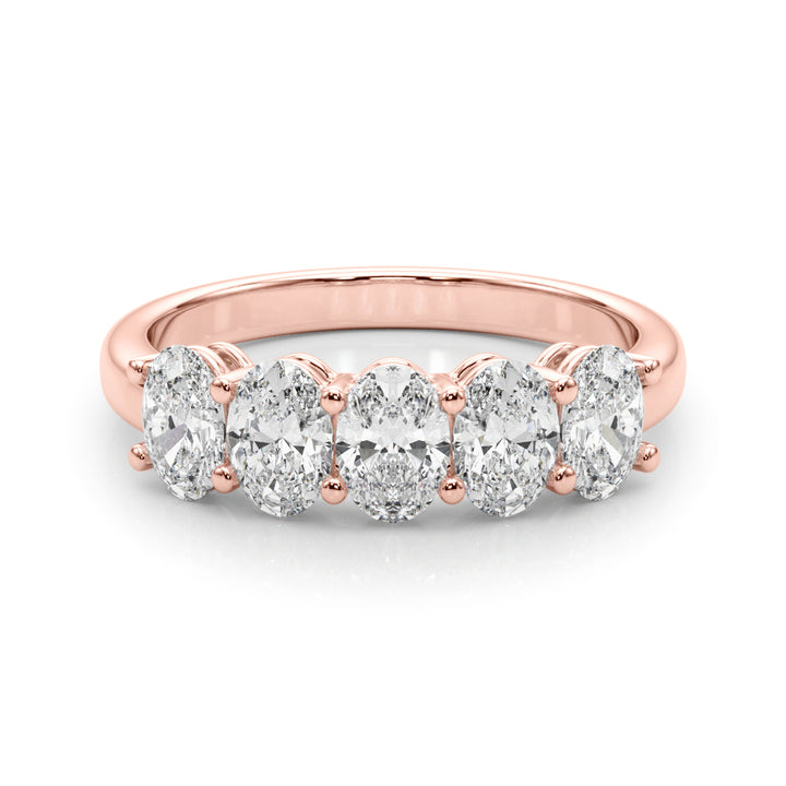 18K Rose Gold 1.65 CT Oval Diamond Engagement Ring