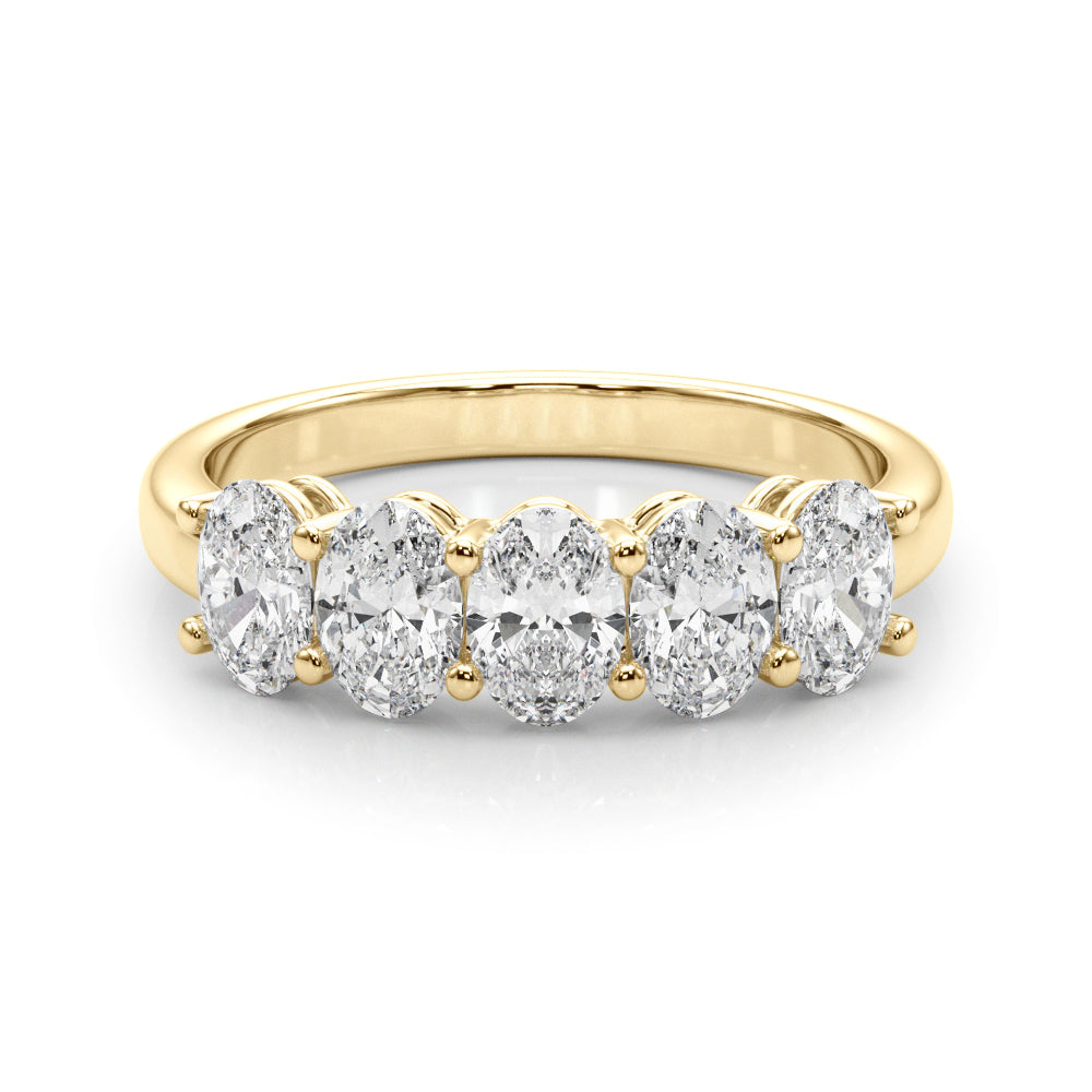 18K Yellow Gold 1.65 CT Oval Diamond Engagement Ring
