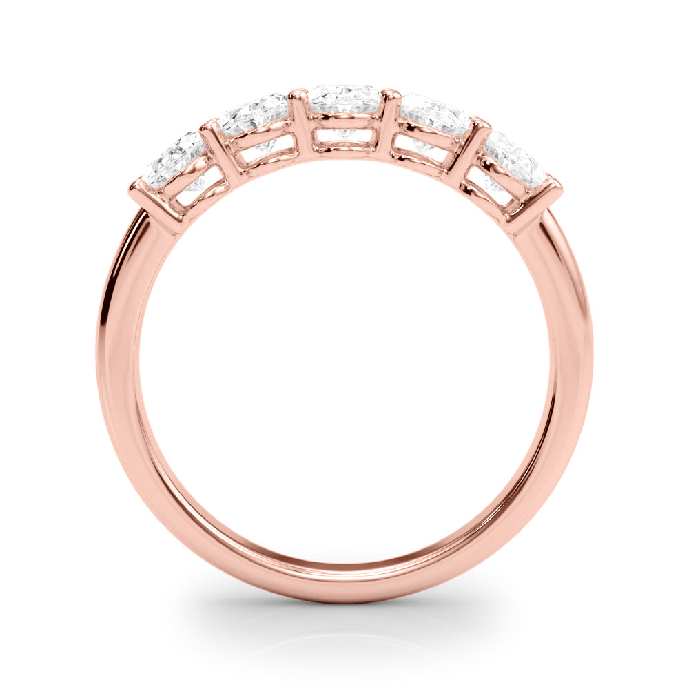 18K Rose Gold 1.65 CT Oval Diamond Engagement Ring