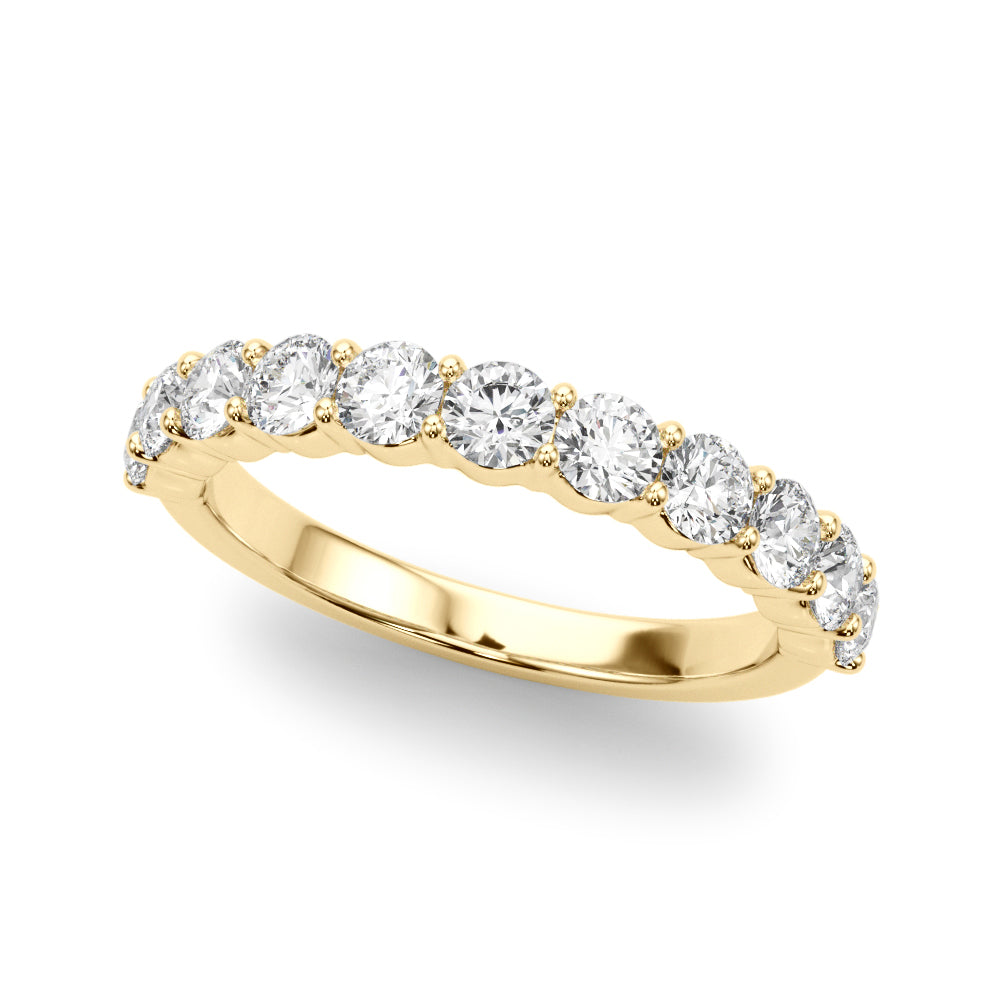14K Yellow Gold 1 CT Diamond Wedding Band