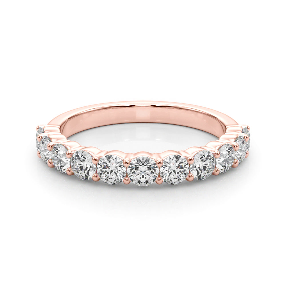 18K Rose Gold Diamond Wedding Ring