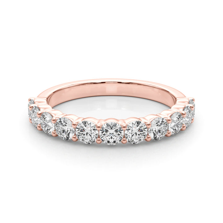 18K Rose Gold Diamond Wedding Ring