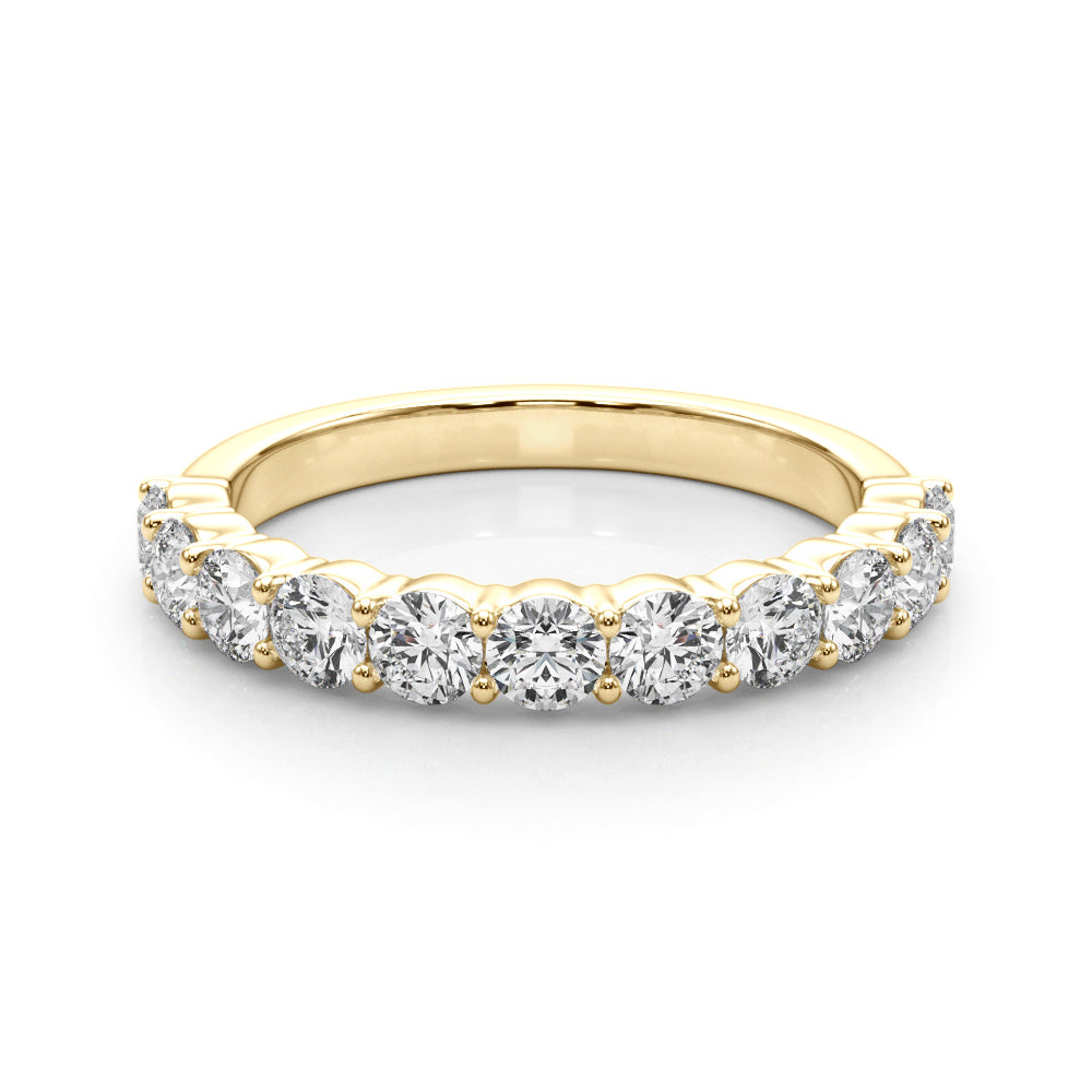 14K Yellow Gold 1 CT Diamond Wedding Band