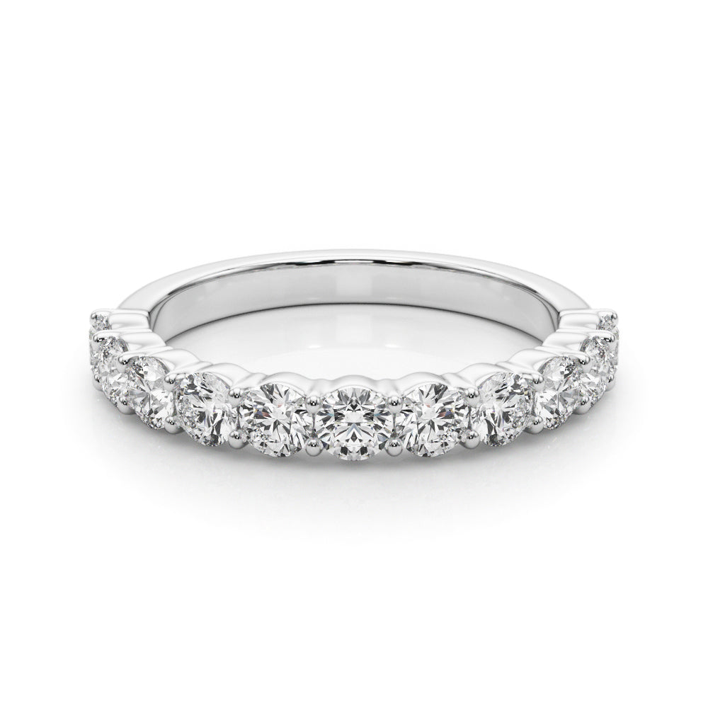 14K White Gold Diamond Cluster Engagement Ring