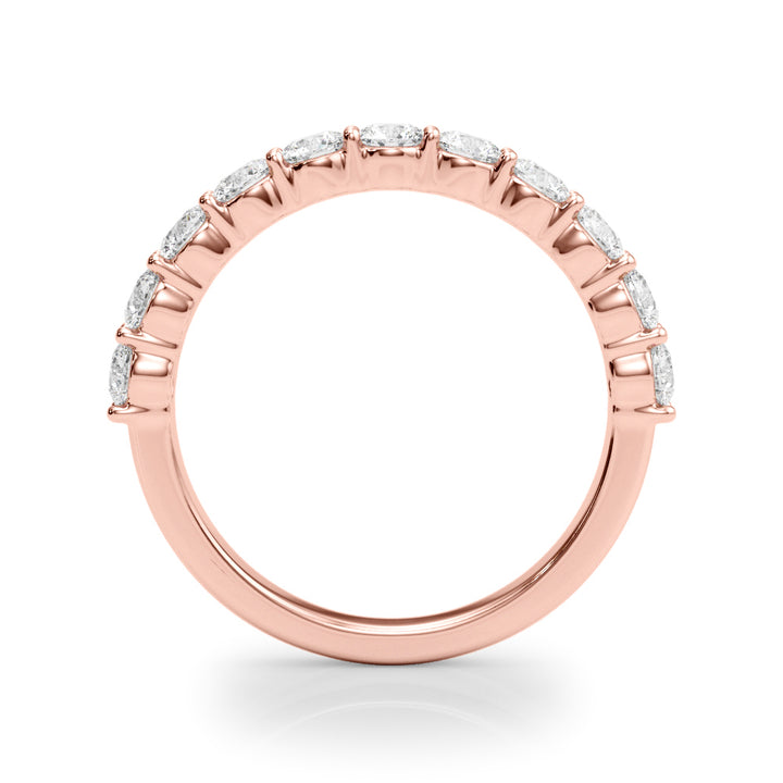 18K Rose Gold Diamond Wedding Ring