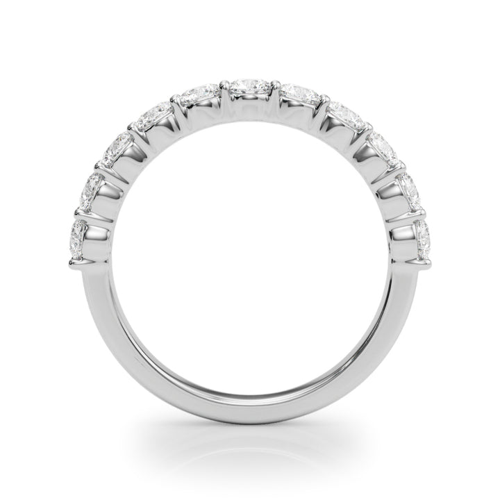 18K White Gold 1 CT Diamond Wedding Band