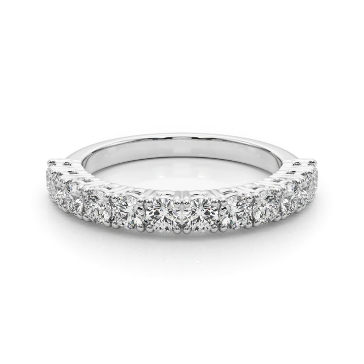 18K White Gold 1 CT Diamond Wedding Band
