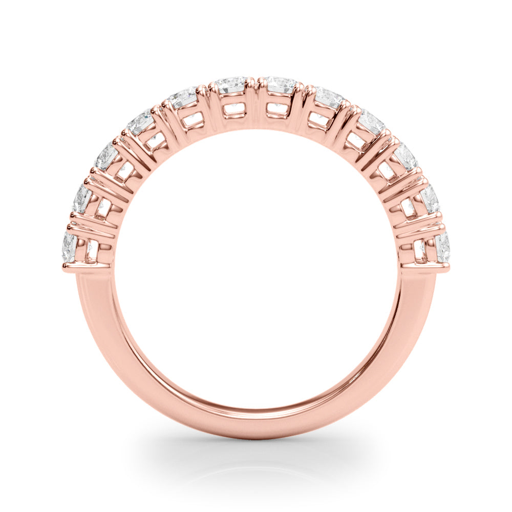 14K Rose Gold Diamond Wedding Ring