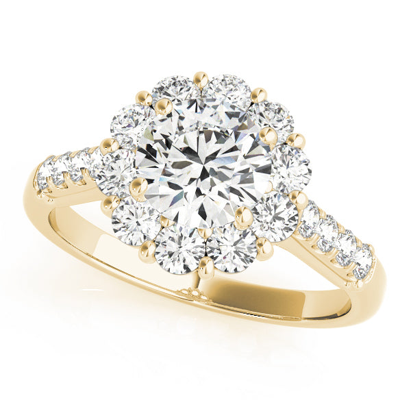 Halo Diamond Engagement Ring