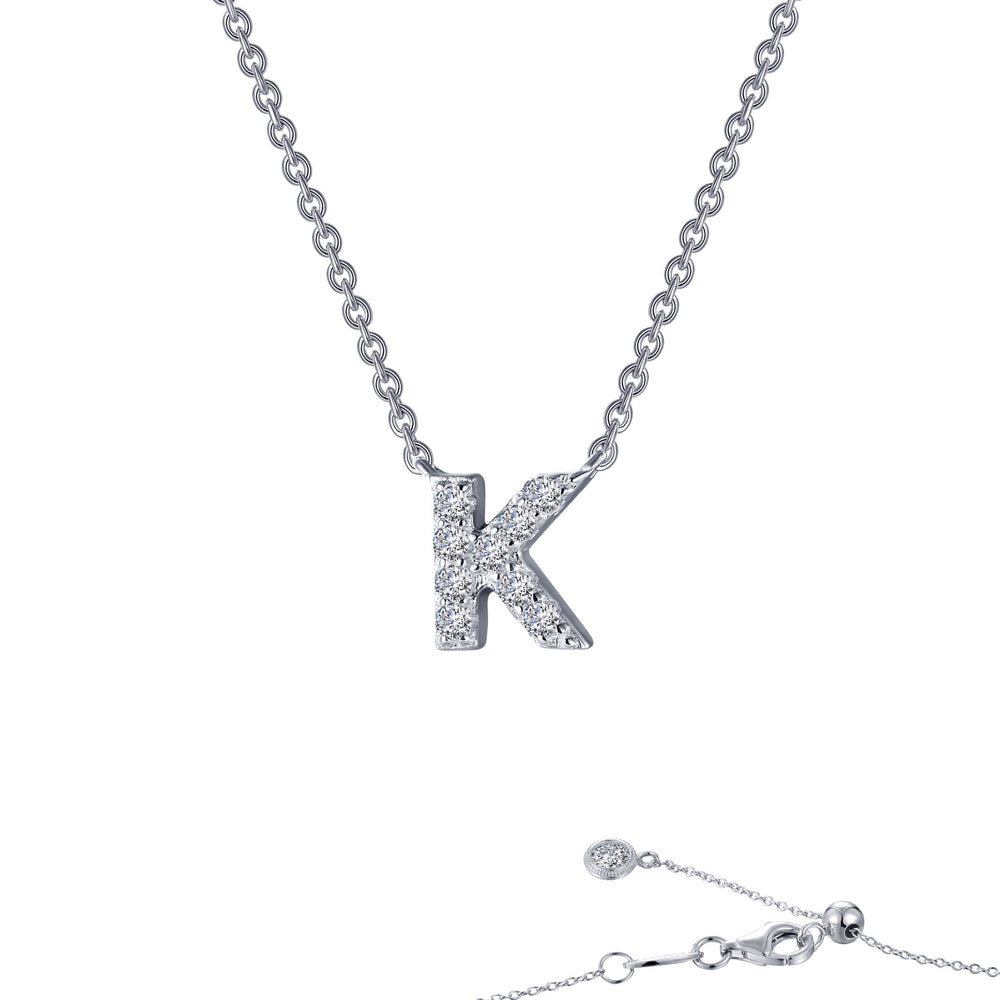 Letter K Pendant Necklace