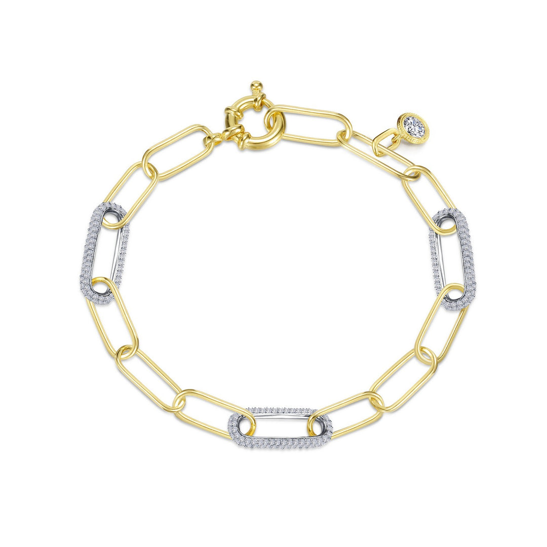 2-Tone Paperclip Bracelet