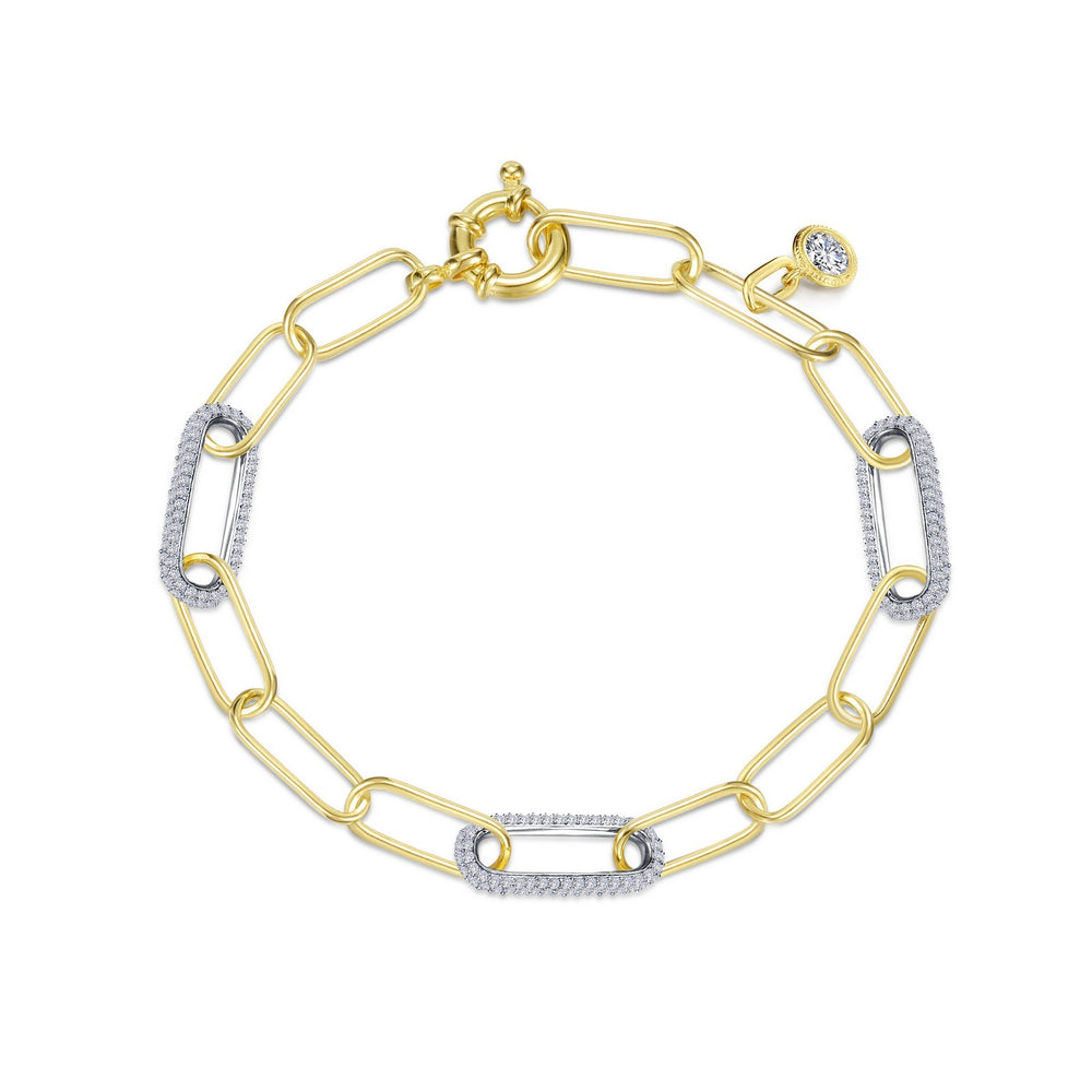 2-Tone Paperclip Bracelet