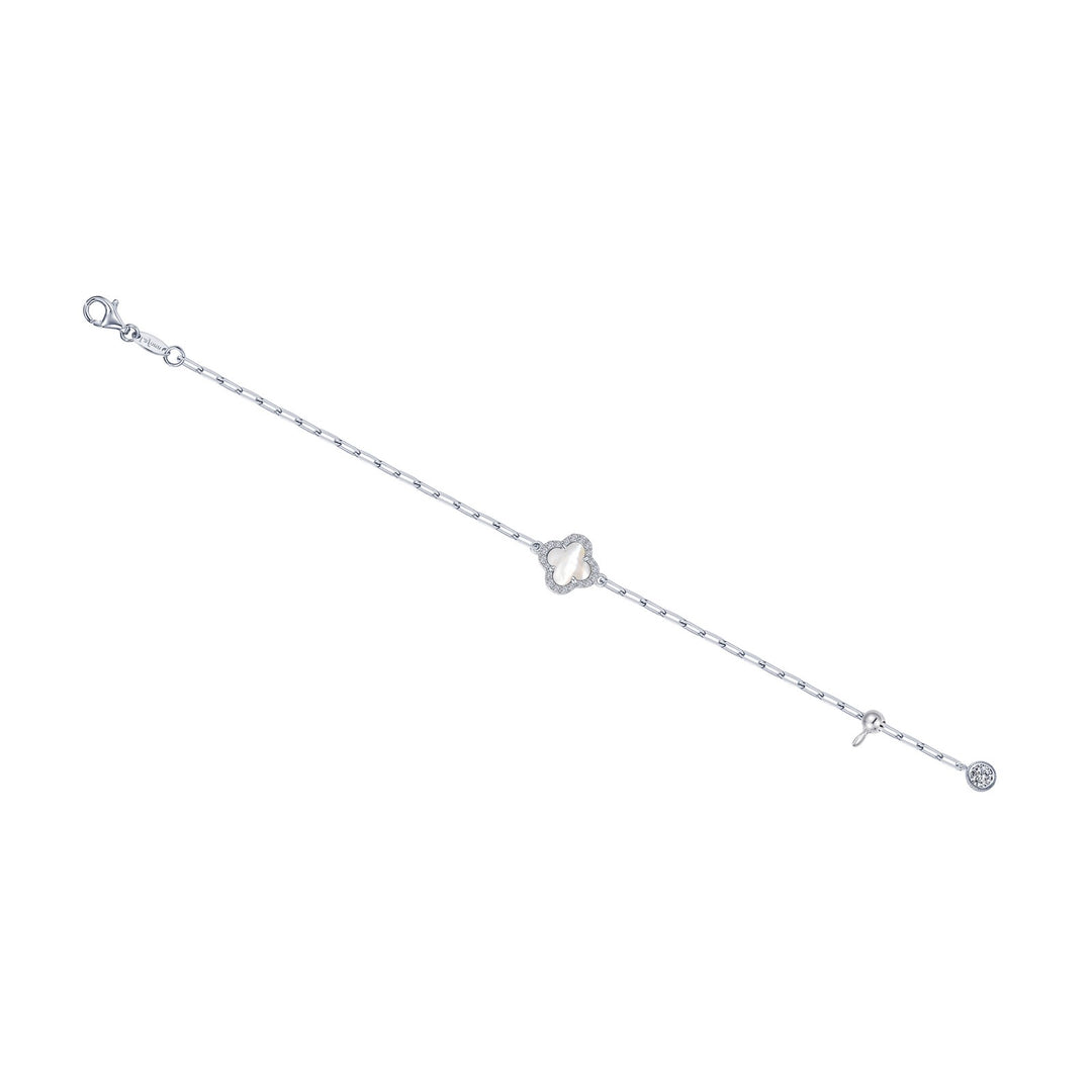 Mother-Of-Pearl Paperclip Bracelet