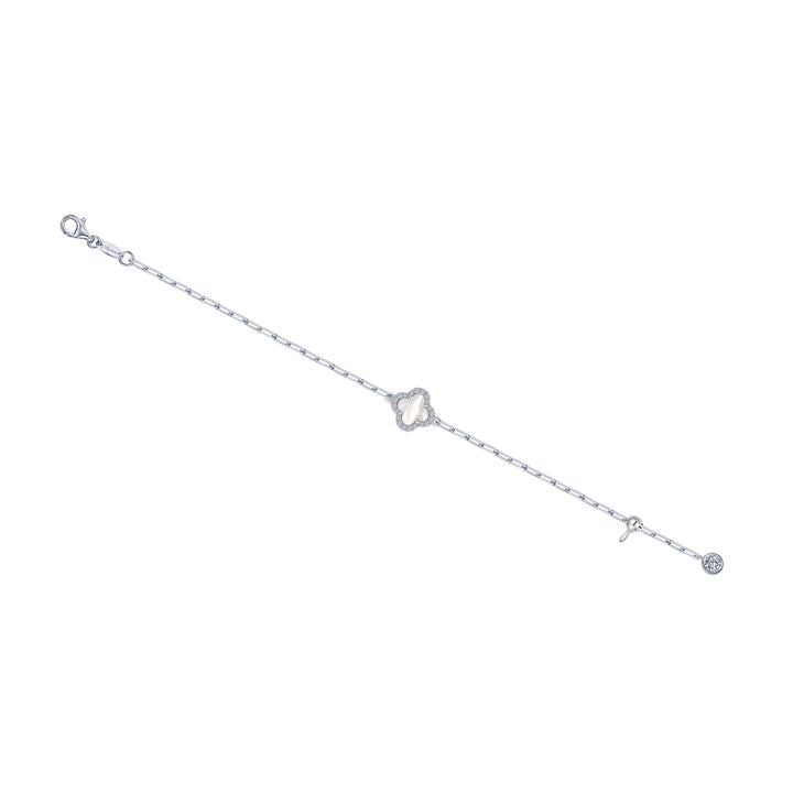 Mother-Of-Pearl Paperclip Bracelet