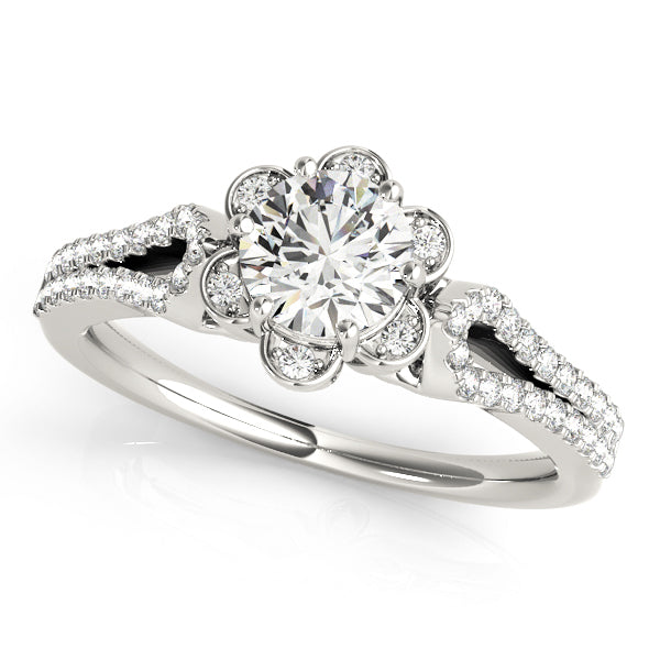 Halo Diamond Engagement Ring