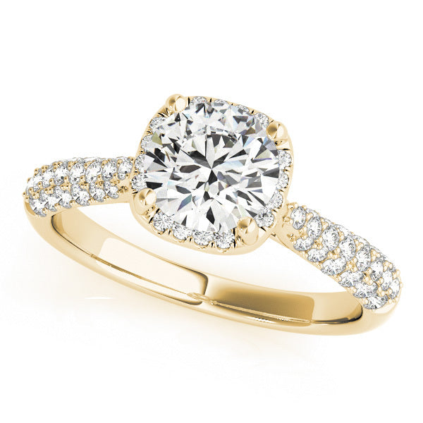 Halo Diamond Engagement Ring