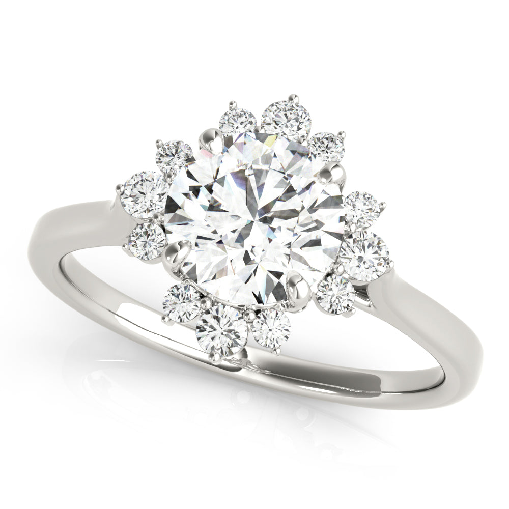 Halo Diamond Engagement Ring