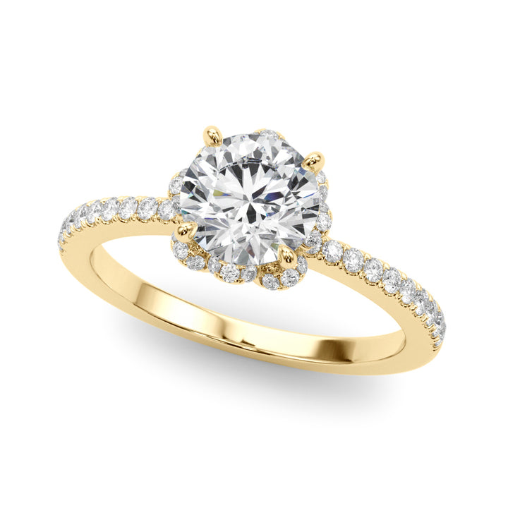 Halo Diamond Engagement Ring