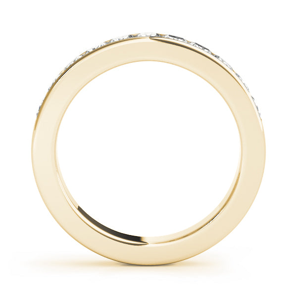 18K Yellow Gold 1/3 CT Diamond Wedding Band