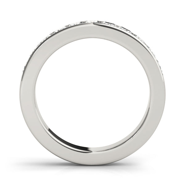 14K White Gold Diamond Wedding Ring