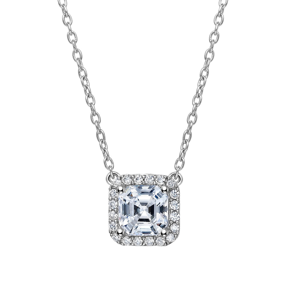 2.36 CTW Halo Necklace