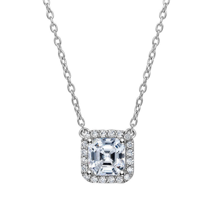 2.36 CTW Halo Necklace