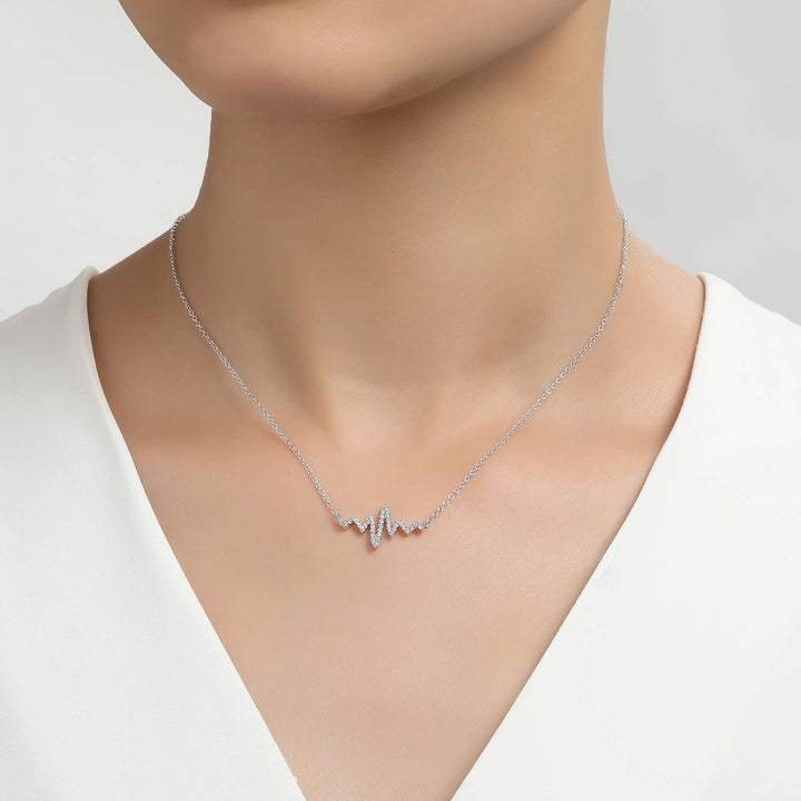 0.39 CTW Heartbeat Necklace