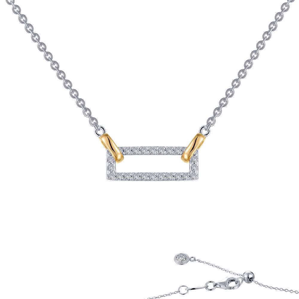 Open Rectangle Necklace