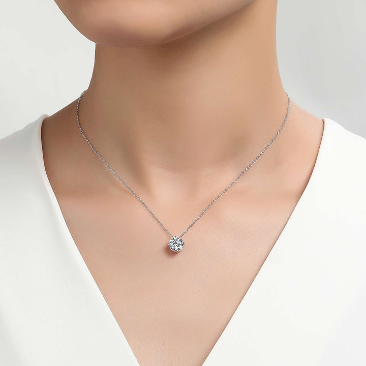 1.5 CTW Solitaire Necklace