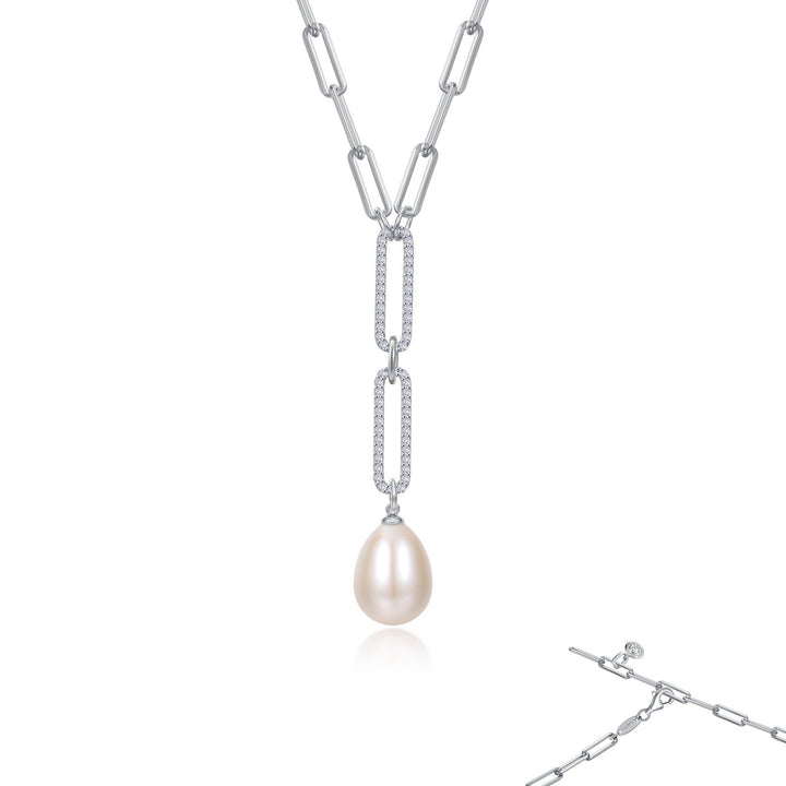 Paperclip Cultured FW Pearl Earrings